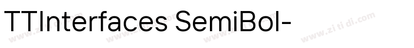 TTInterfaces SemiBol字体转换